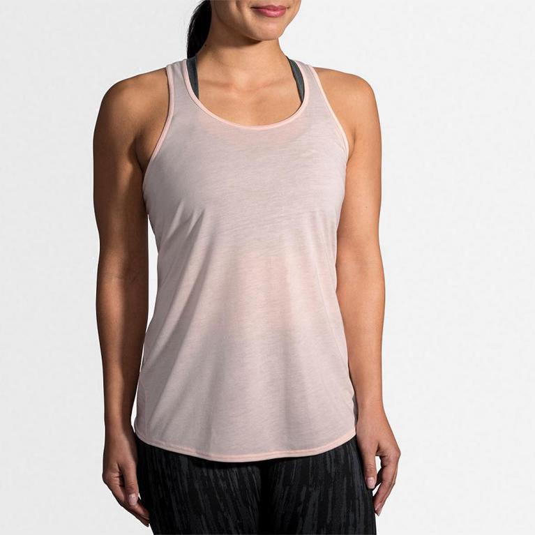 Brooks Distance Running Tank Dame Outlet - Rosa - Norge (FMJ542736)